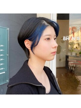 ヘアメイク シンズ レインボー(Hair Make SHIN'S RAINBOW) フェイスフレーミング/ブルーブラック