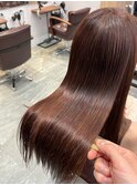 ハイダメージ毛でもできる髪質改善＿ブラウン＿ロング［東陽町］