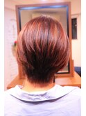 ハイライト&ショートボブ