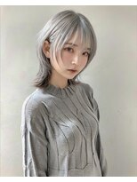 グロウ 赤羽(grow) ホワイトグレーカラー/ウルフスタイル[grow赤羽/レイヤーカット]