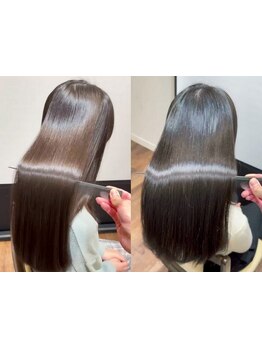 【髪質改善】大人女性に贈るトリートメント◎持続する素髪の潤いとサラサラ感で驚きの新感覚[新札幌駅]