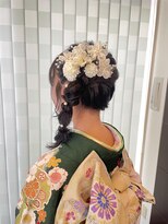 アメイジングヘアー 美沢店(AMAZING HAIR) サイド編み下ろし/成人式/振袖/着物/ヘアセット/ヘアアレンジ