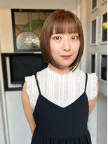 ケセラ(quesera)&nbsp;透け感シアーベージュとライン感ボブ【大分/ケセラ】