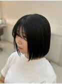 タッセルボブ×ブルーブラックカラー