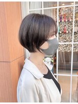 ネオリーブ アンド 渋谷店(Neolive &)&nbsp;黄金比の丸みショート　艶感とまとまり　くびれ襟足美人　横浜匠