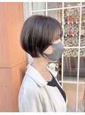 黄金比の丸みショート 艶感とまとまり くびれ襟足美人 横浜匠