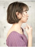 前髪/イメチェン/ウェーブパーマ/ショートヘア/30代/40代/50代