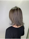 ハイライトアッシュイメチェン_小顔こなれミディ前髪_17