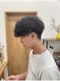 メンズスタイル×波巻きパーマ