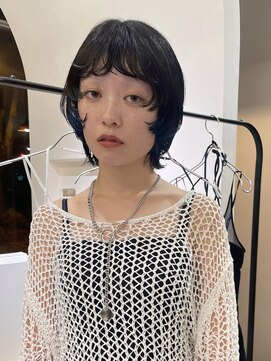 ユルク(JURK nagoya) 【SHO STYLE】ダブルのステップカットと毛先のブルー