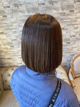 ヘアーリゾートガーデン 南柏店(Hair Resort Garden) チューニングストレート×まとまりボブ