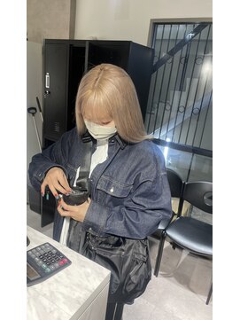 セレーネヘアー オオサカ 心斎橋店(Selene hair OSAKA) ミルクティーカラー心斎橋