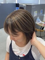 ヘアサロン セロ(Hair Salon SERO)&nbsp;【セロ姫路】白髪ぼかしハイライト/前下がりショートボブ