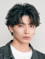 レタッチ バイ フィフス 銀座(RETOUCH by fifth)&nbsp;銀座シャドウパーマフェザーパーマセンターパートマッシュメンズ