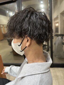 フェリア サウスガーデン(felia southgarden) 黒髪◎ツイストスパイラルパーマ×ツーブロック無造作#静岡市