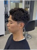 men's/メンズ/リバースセンターパート/サーフカール/神保町/眉毛