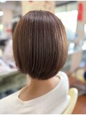 20代30代40代髪質改善肩ラインミルクティベージュ透明感
