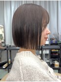 切りっぱなしボブ