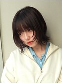 ウルフボブレイヤー外ハネボブくびれボブパーマハッシュカット