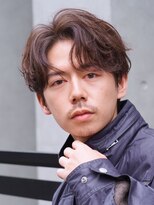 テン 心斎橋(tenn.) 心斎橋フェザーパーマ毛流れセンターパートカルマパーマ強め30代