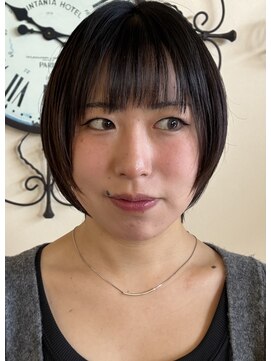 ヘアージン 野々市(hair Jin) グラデーションボブ+顔周りレイヤー