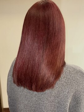 ダアッカ(da acca) ブリーチなし髪質改善ダブルカラーレッド