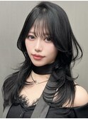 韓国風レイヤーカット/シースルーバング