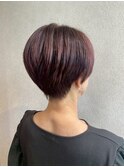 ショートレイヤースタイル　首回りのなじませUP