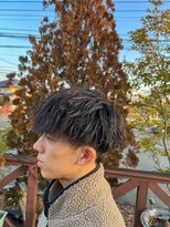 ティーワン 神埼店(T-one)&nbsp;▼メンズマッシュツーブロックツイストパーマ