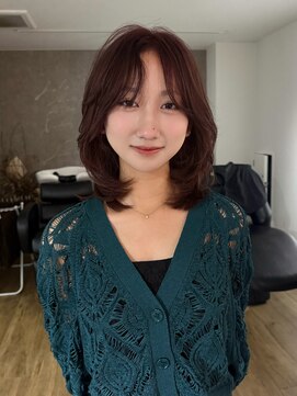 エトワ 中央店(etoi) 大分切りぱなし韓国レイヤーボブタイトメ軽めボブ外はねボブ