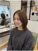 ダークパープル/ナチュラルショート/夏のヘアアレンジ/四街道