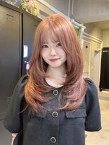 ファブルヘア(FABLE HAIR)&nbsp;ピンクベージュ×レイヤーカットで柔らかい韓国風ヘア♪