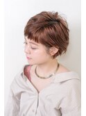 エアリーショートボブ + ショートバング20代30代40代