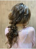 ヘアセット/ヘアアレンジ/ヘアメイク/ハーフアップ/前髪カット