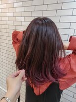 オーストヘアー 銀座(Aust hair) 裾カラー/グラデーションカラー/チェリーピンク　M