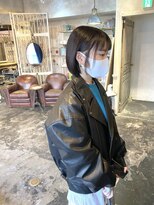 バロン 新宿店(baLon.) 【baLon.新宿 】ミニボブ×グレージュ_211010