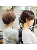 バンプ ギンザ(BUMP GINZA)&nbsp;前下がり/絶壁解消/ひし形/大人ショートボブ/30代/40代★猪狩★