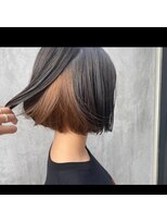 イケハ(IKEHA) ブリーチ無しインナーカラー×ボブ