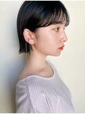 暗髪透明感×大人ショートボブ×ナチュラルボブ×ミニボブ