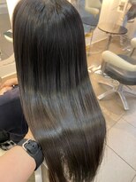インデックスヘアー 錦糸町店(in'dex hair)&nbsp;髪質改善グレージュカラーカーキベージュレイヤーロング錦糸町
