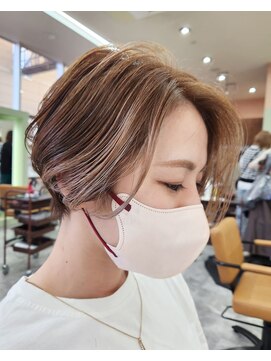 エイム ヘアメイク 横川店(eim HAIR MAKE) ハンサムショート×フェイスカラー