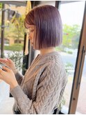 ケアブリーチスリークボブパールグレージュ20代クールショート
