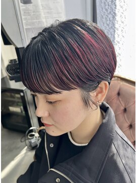 エマ(emma) <耳かけショート×アンブレラカラー×レッド>