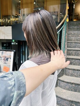 スタンド バイ ヘアー アンド コーヒー 恵比寿(STAND By HAIR & Coffee) 【STAND By HAIR &Coffee】 セミディ×バレイヤージュ #007