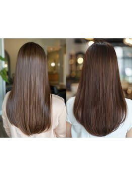 【髪質改善縮毛矯正】で、シルクのようななめらかストレート＊潤い・ツヤ感・指通り...理想の髪質が叶う★