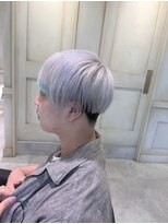 アソビ 表参道(ASOBI) ハイトーンホワイト 前髪ペールグリーン