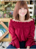 大人可愛いミルクティーピンクミディアムh4北浦和10代20代30代