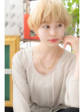 カバーヘア イヴ 戸頭店(COVER HAIR EVE) ハイトーンカラー韓国風小顔マッシュパーマh4戸頭10代20代30代