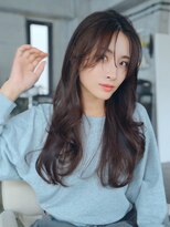 エインアンリー 明治神宮前(AIN.ANLY.) レイヤーロング前髪カットレイヤーカットコテ巻き風パーマ