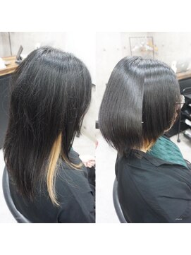 ヘアテリア リュウ 大塚(hair teria ryu) 縮毛矯正/髪質改善縮毛矯正/前髪縮毛矯正/表面ハーフ矯正